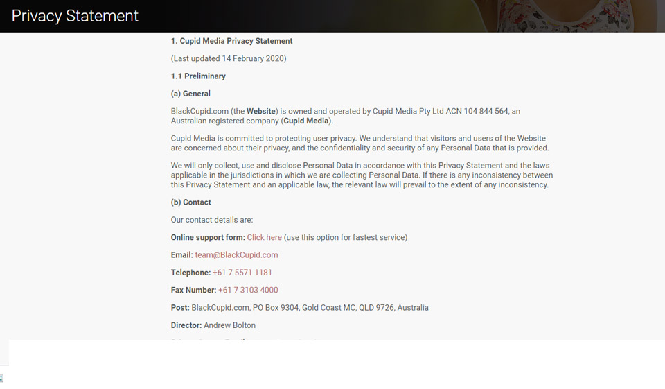 Siguranța BlackCupid