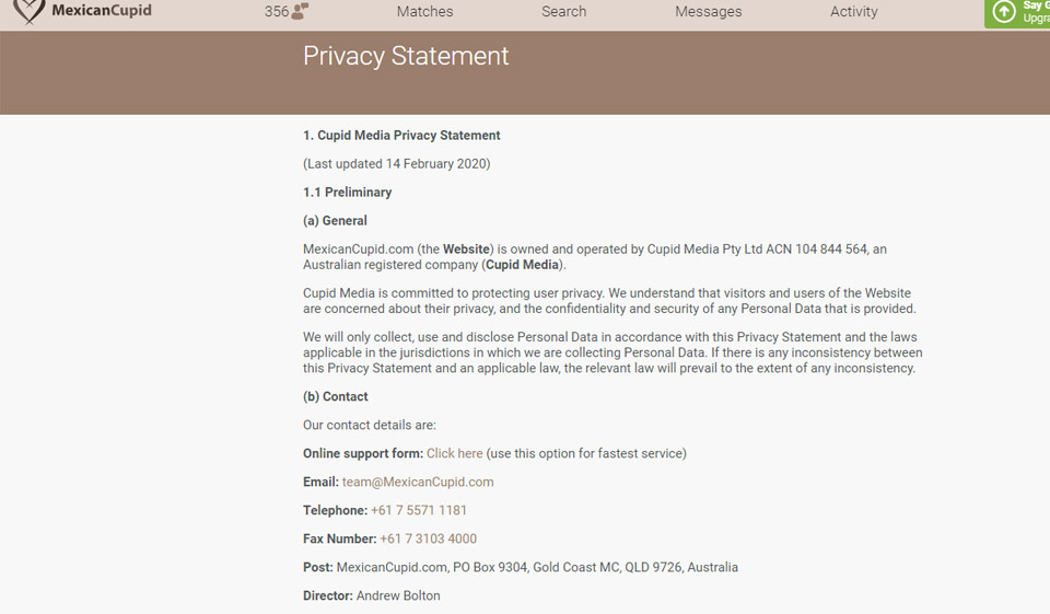 Cupidon mexican Siguranță și securitate