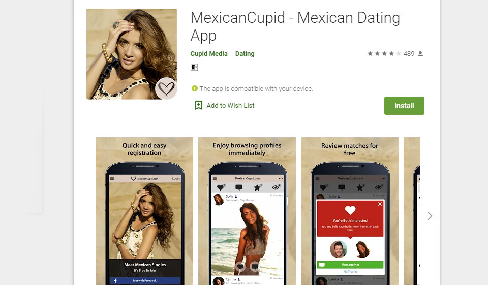 Aplicația mobilă Cupidon mexican