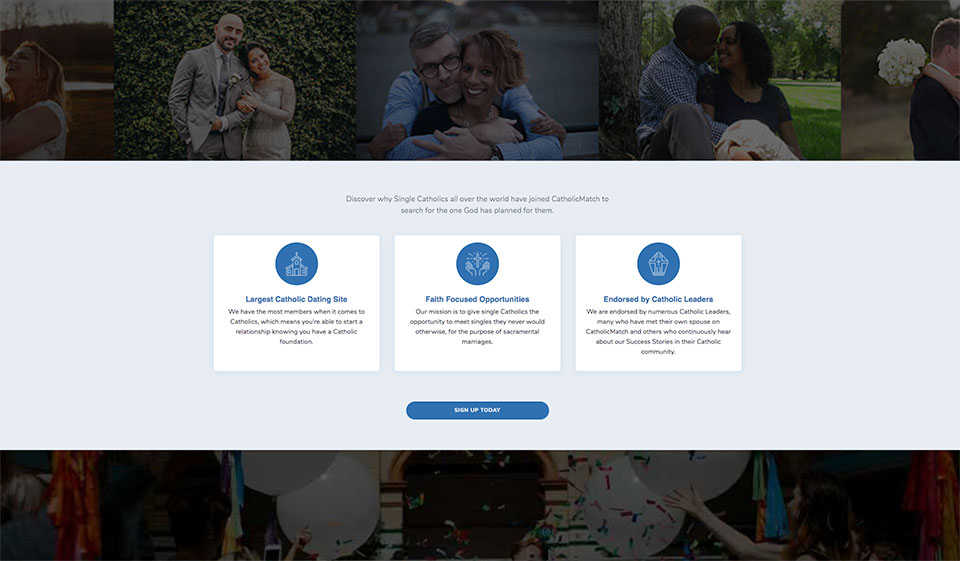 CatholicMatch design