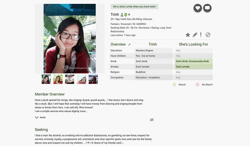 VietnamCupid Veiligheid