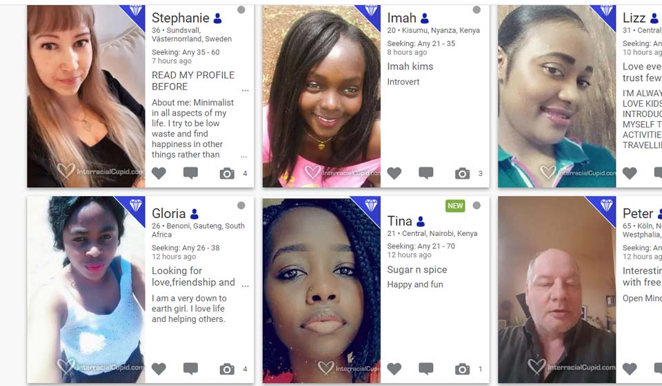 Interracial Cupid profile quality