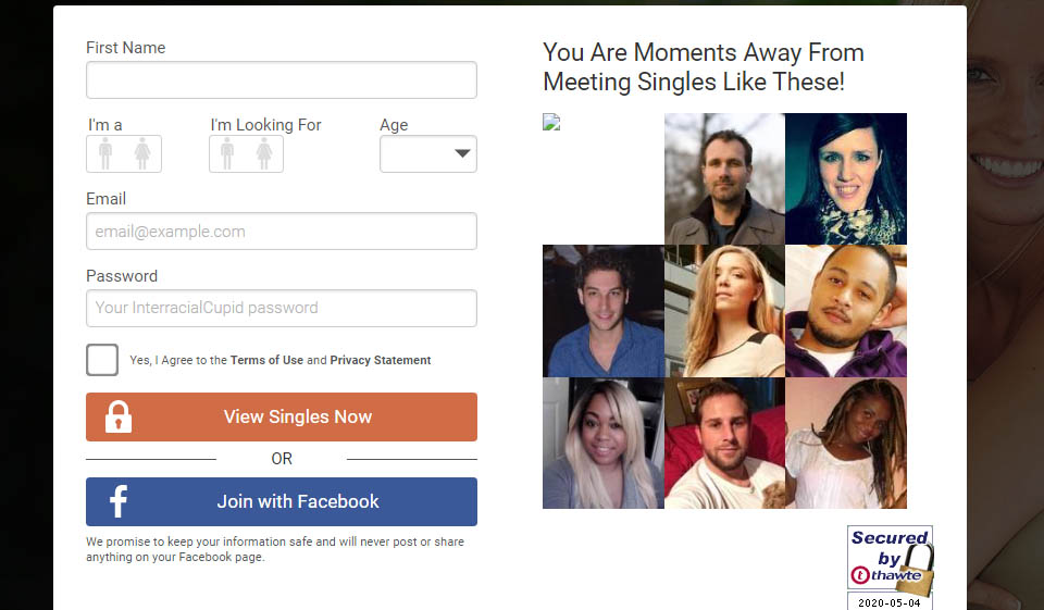 Interracial Cupid Registration