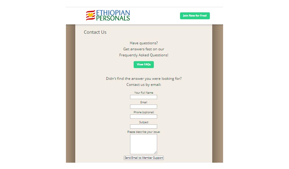 EthiopianPersonals Conclusion