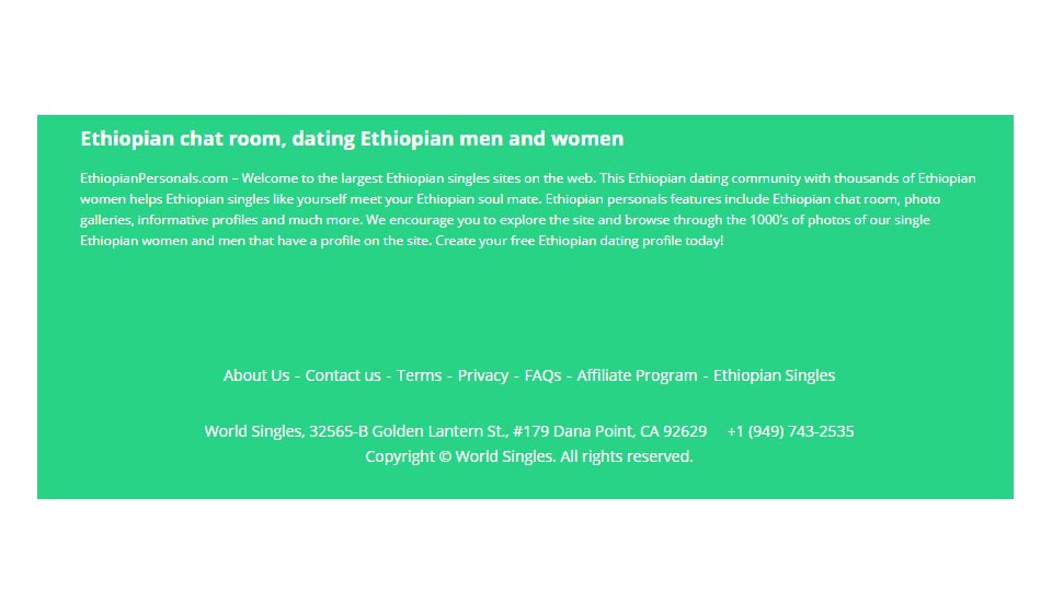 EthiopianPersonals Mobile Application