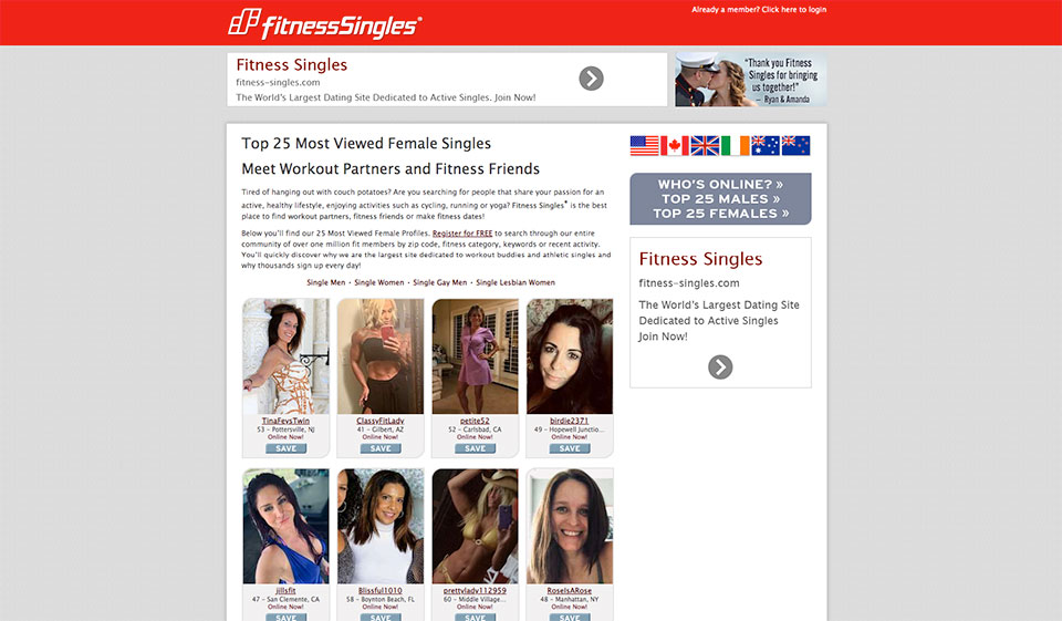 Fitness singles - what do we know about it?