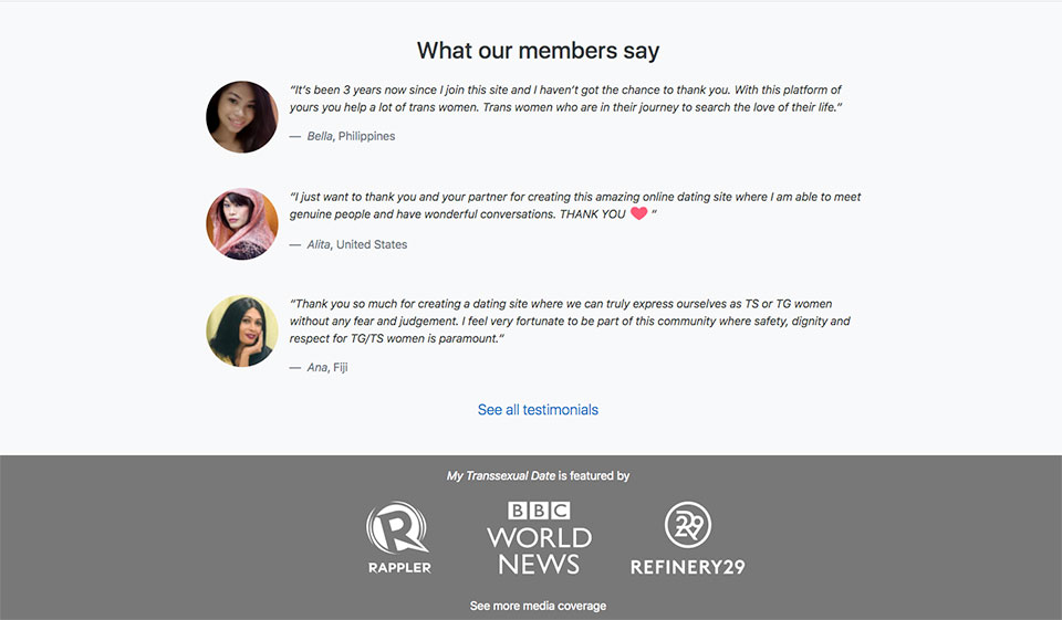 Mytranssexualdate Hablemos de la calidad del perfil