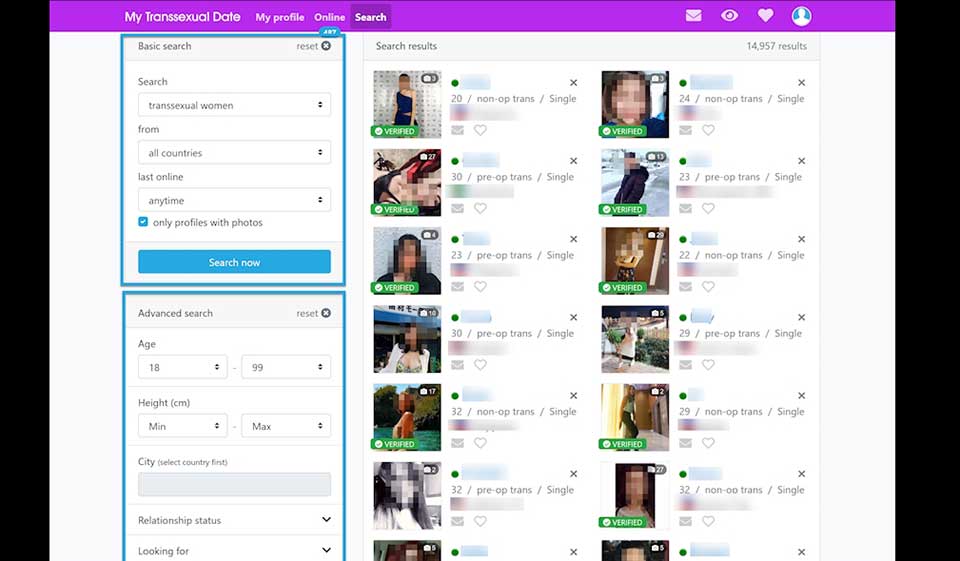 Precios y beneficios de mytranssexualdate