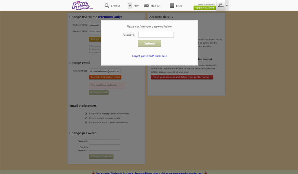 Prezzi e vantaggi di PinaLove