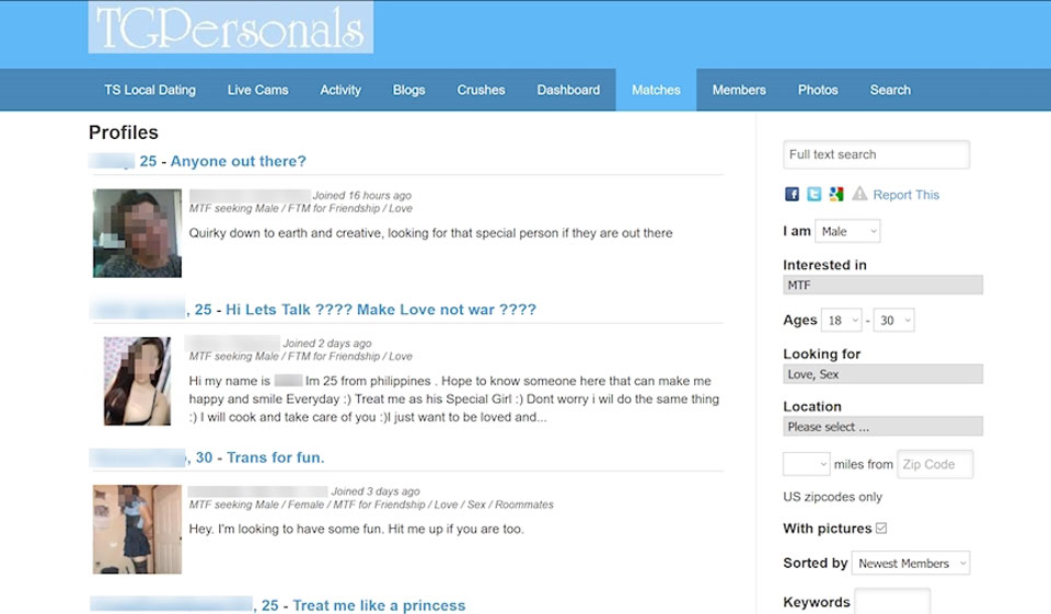 TGPersonals Pricing and benefits