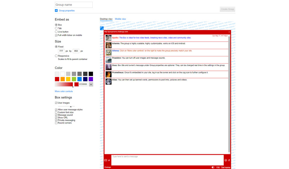 How does Chatango work?
