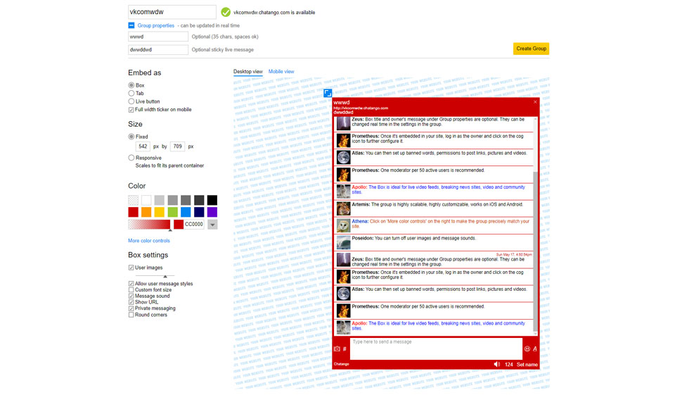 Chatango Let’s talk about profile quality