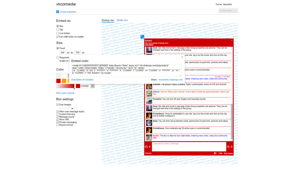 Chatango Help & support