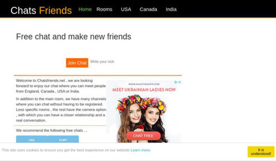 ChatFriends mobile application