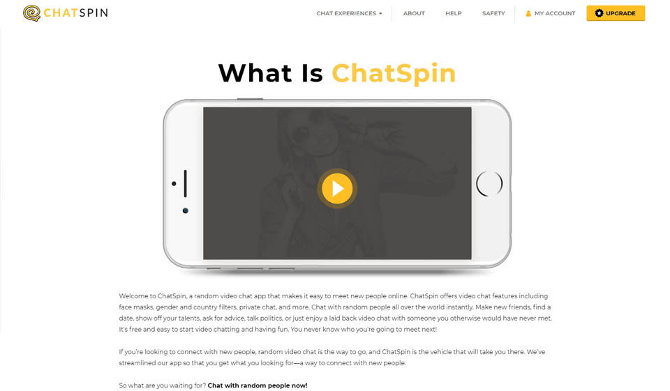 Înregistrare Chatspin