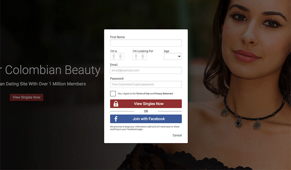 Registrace ColombianCupid - je to opravdu snadné?