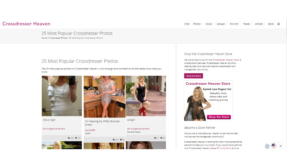 Crossdresser Heaven Ajutor și asistență