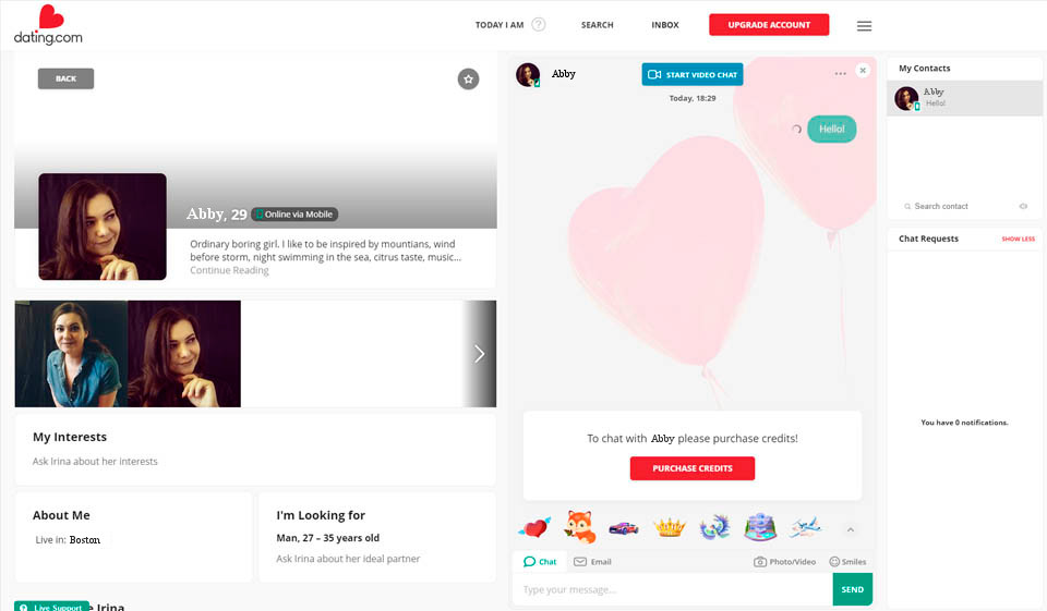 Dating.com Porozmawiaj o jakości profilu