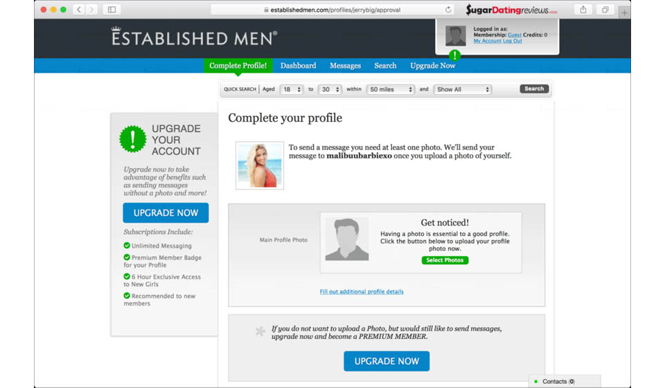 Etablirani muškarci Razgovarajmo o kvaliteti profila