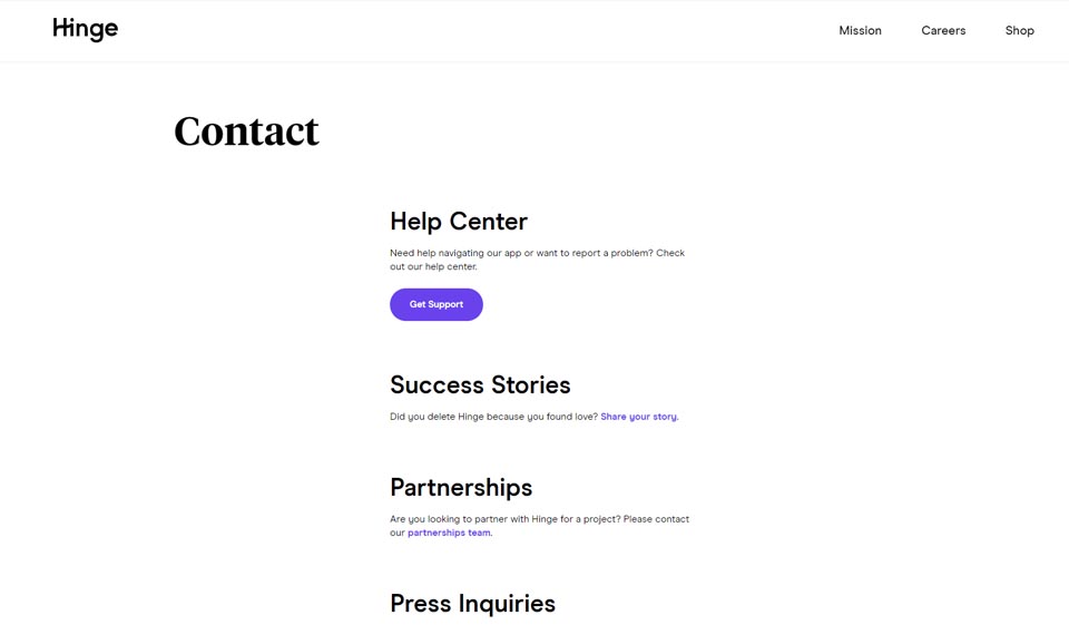 Hinge What about design and usability?