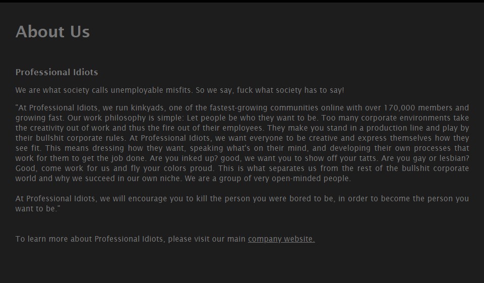 Kinkyads Mluvme o kvalitě profilu