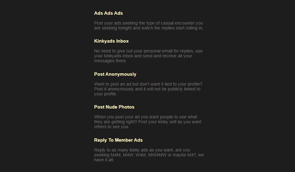 Ceny a výhody Kinkyads