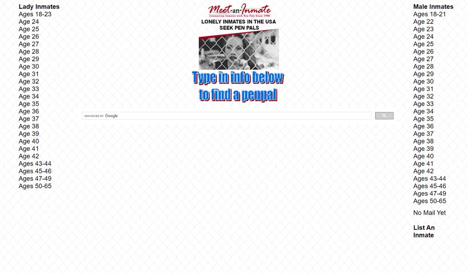 Bezpečnost a zabezpečení společnosti Meet-An-Inmate