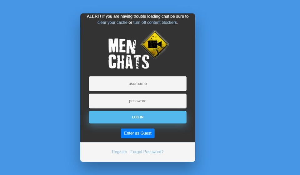 MenChats-registrering