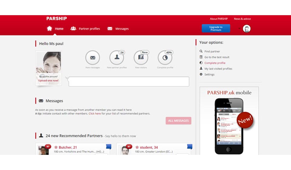 Parship Help & Support