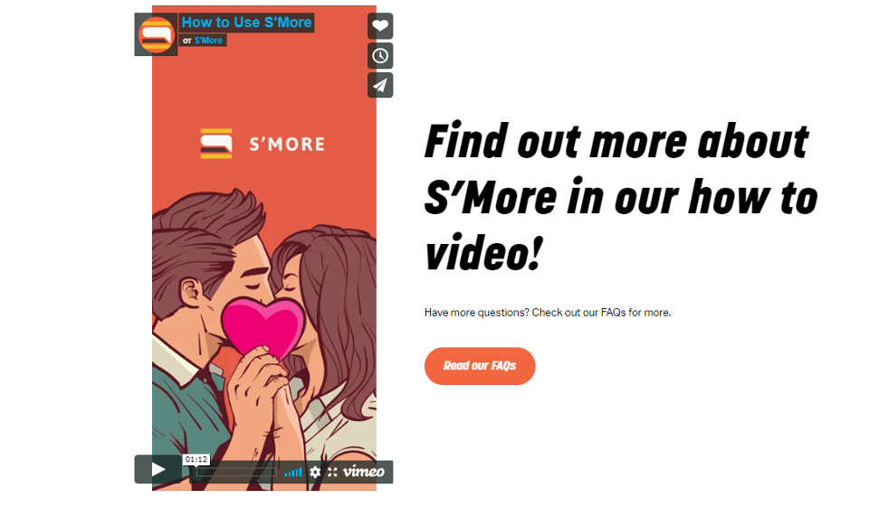 S'More De mobiele applicatie