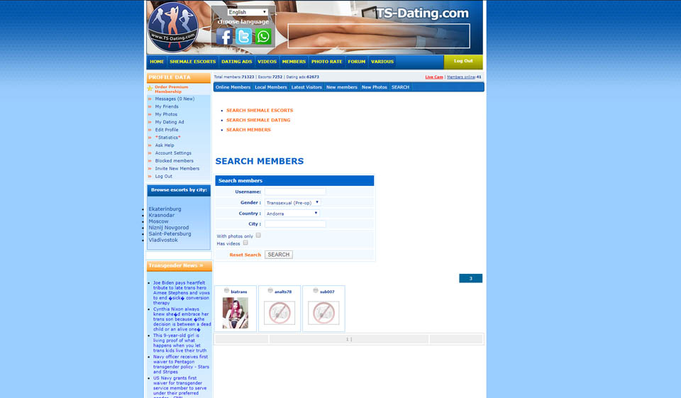 TSDating Help & support