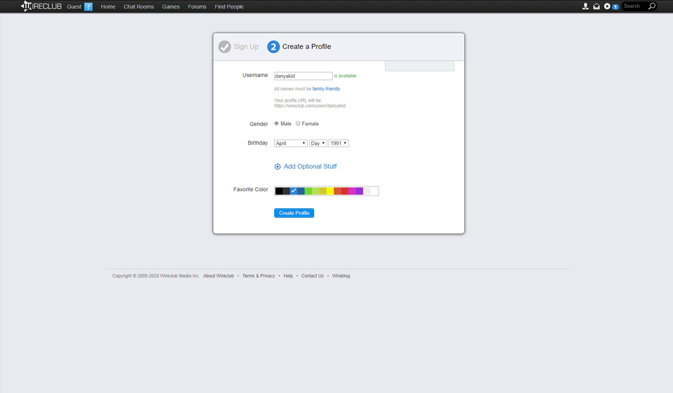 Wireclub Registration - is it really easy?