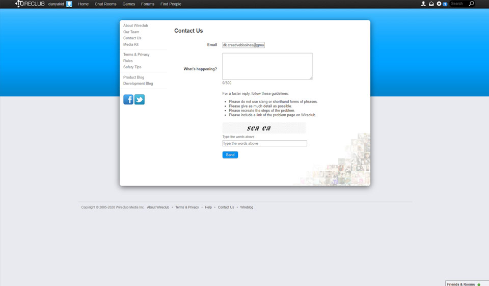 Wireclub Help & support