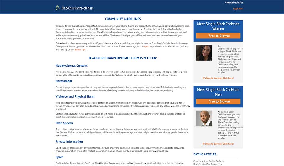 BlackChristianPeopleMeet Lassen Sie uns über die Profilqualität sprechen