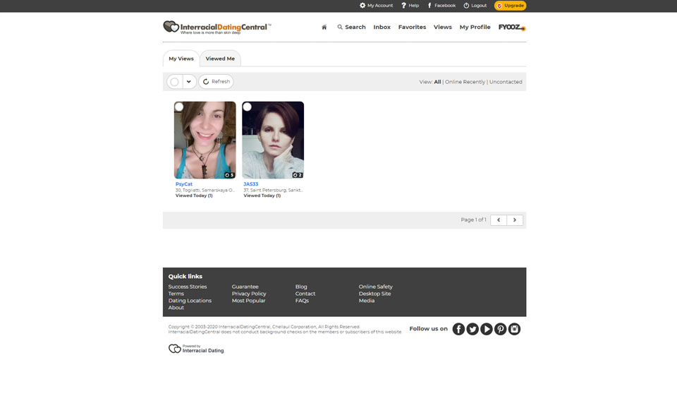 Is Interracial Dating Central free