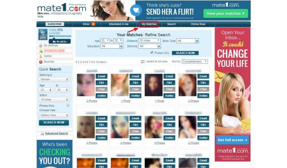 Registratie op Mate1