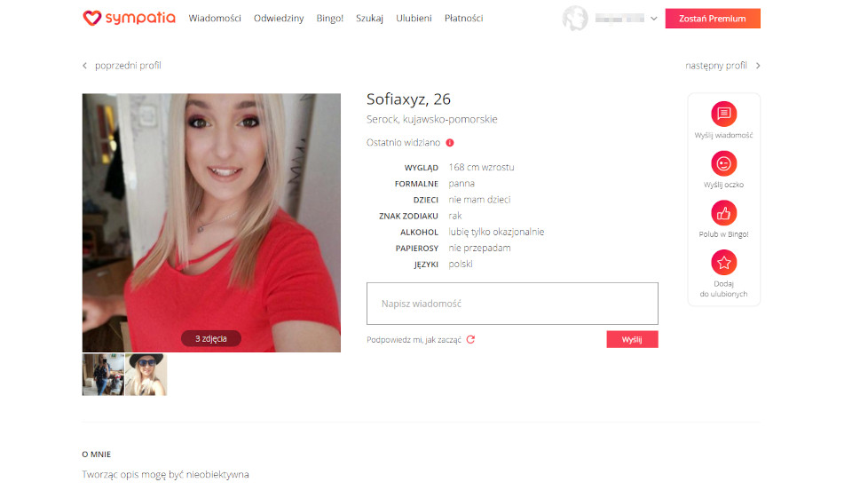 Zalety i wady Sympatia.pl