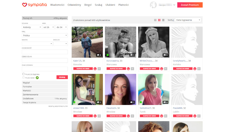 Czy muszę płacić za korzystanie z Sympatia.pl?